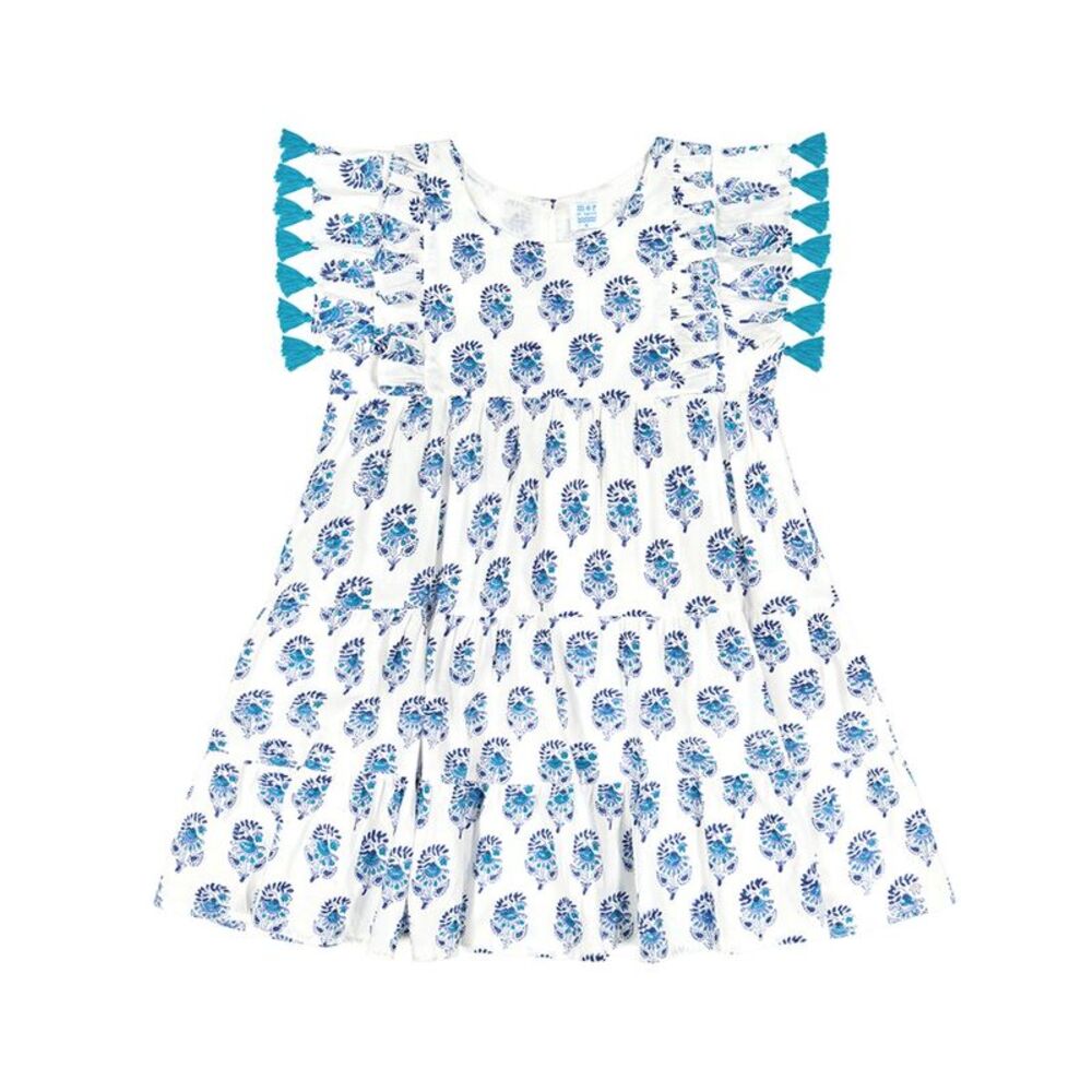 Mer St. Barth Girls  Sophie Dress, White